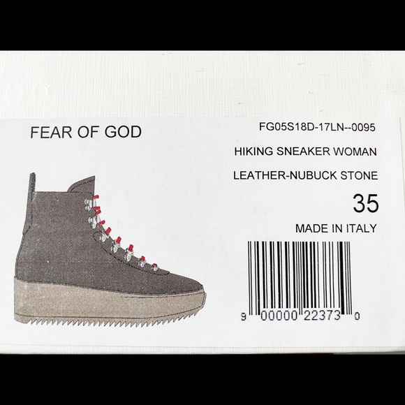 Fear of God Woman’s “hiking” boots. Leather made in Italy. - Picture 6 of 6